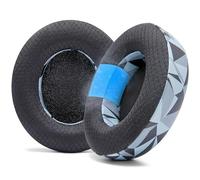 WC Freeze Studio - Coussinets d'oreille en Gel rafraîchissant pour Beats Studio 2 & 3 (B0501, B0500) avec Fil et sans Fil | Ne Convient Pas aux Beats Solo | Mousse améliorée | Geo Grey