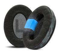 WC Freeze V2 Cloud Alpha - Coussinets d'oreille en Gel refroidissant inclinés pour HyperX Cloud Alpha et Autres Casques, par Wicked Cushions | Nouveau Tissu refroidissant Freeze V2 | Black Camo