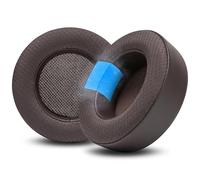 WC Freeze Virtuoso - Oreillettes en Gel de Refroidissement en Tissu Hybride pour Casque de Jeu Corsair Virtuoso par Wicked Cushions - Épaisseur et Isolation Acoustique améliorées | Brown