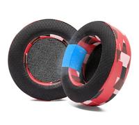 WC Freeze Virtuoso - Oreillettes en Gel de Refroidissement en Tissu Hybride pour Casque de Jeu Corsair Virtuoso par Wicked Cushions - Épaisseur et Isolation Acoustique améliorées | Red Prism