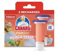 WC Fresh Disc Recharges Edition Limitée - Mango Verse - Parfum Continu - Bloc Sans Cage Nettoyant WC - 2 Recharges de 36ml