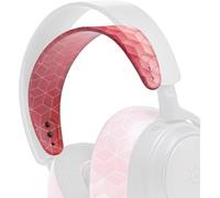 WC HeadbandZ Arctis Nova - Bandeau en Silicone amélioré pour Casques Arctis Nova par Wicked Cushions - Flexibilité, Confort et Style améliorés avec des Designs d'oreillettes Assortis | Hex Red