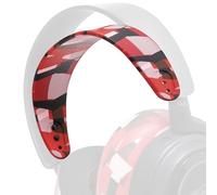 WC HeadbandZ Arctis Nova - Bandeau en Silicone amélioré pour Casques Arctis Nova par Wicked Cushions - Flexibilité, Confort et Style améliorés avec des Designs d'oreillettes Assortis | Red Prism