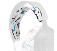 WC HeadbandZ Arctis Nova - Bandeau en Silicone amélioré pour Casques Arctis Nova par Wicked Cushions - Flexibilité, Confort et Style améliorés avec des Designs d'oreillettes Assortis | 90's White