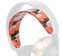 WC HeadbandZ Arctis Nova - Bandeau en Silicone pour Casques Arctis Nova | Par Wicked Cushions | Flexibilité, confort et style améliorés, conceptions de coussinets assorties | Orange Prism