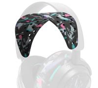 WC HeadbandZ Arctis Nova V2 -Bandeau en Silicone Large amélioré Compatible avec Les Casques Arctis Nova de Wicked Cushions | Conception à répartition du Poids Plus Large | 90's Black