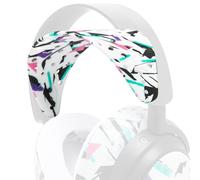 WC HeadbandZ Arctis Nova V2 -Bandeau en Silicone Large amélioré Compatible avec Les Casques Arctis Nova de Wicked Cushions | Conception à répartition du Poids Plus Large | 90's White