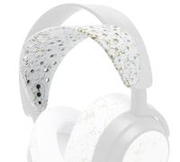 WC HeadbandZ Arctis Nova V2 -Bandeau en Silicone Large amélioré Compatible avec Les Casques Arctis Nova de Wicked Cushions | Conception à répartition du Poids Plus Large | Gold Marble