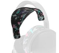 WC HeadbandZ XL | Maxwell - Arceau en Silicone très Large Compatible avec Audeze Maxwell 2 et Maxwell 1, signé Wicked Cushions | Répartition du Poids améliorée | Noir Années 90