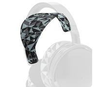 WC HeadbandZ XL | Maxwell - Arceau en Silicone très Large Compatible avec Audeze Maxwell 2 et Maxwell 1, signé Wicked Cushions | Répartition du Poids améliorée | Geo Gris