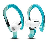 WC HookZ - Crochets d'oreille brevetés améliorés pour AirPods Pro 1, 2 et AirPods 1, 2 et 3 - Deux Paires de Tailles incluses dans Le Colis, fabriqués par Wicked Cushions | Cyan Prism