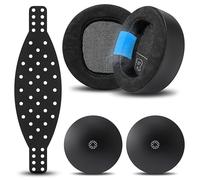 WC Mod Kit Maxwell 2 - Coussinets d'oreille en Gel rafraîchissant + Bandeau en Silicone Extra Large + plaques de Haut-parleurs compatibles avec l'Audeze Maxwell 2 par Wicked Cushions | Black