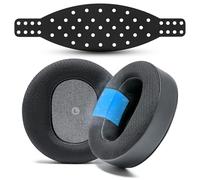 WC Mod Kit V2 pour Maxwell Gen 1 - Coussinets en Gel Refroidissant + Bandeau Extra Large en Silicone Compatible avec Audeze Maxwell Xbox & PS5 Gen 1 par Wicked Cushions | Black