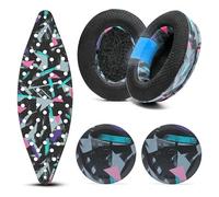 WC Modkit Arctis Nova 7 - Coussinets en Gel, Serre-tête Large et plaques latérales compatibles Arctis Nova 7, 5 et Pro Filaire - Wicked Cushions | 90's Black