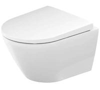 Duravit D-Neo Set pour WC suspendu, avec WC suspendu Compact, fixation cachée, siège de WC amovible inclus, 45880900A1