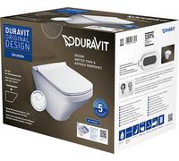 WC mural Duravit DuraStyle Duravit Rimless Set 455109, avec siège de toilette,