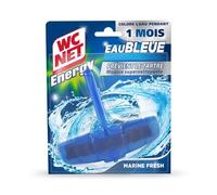 WC NET - Bloc WC Mousse Super Nettoyante, Fraîcheur Marine Intense pour Une Propreté Durable (40g) - Lot de 4 - vendu par Lot