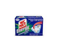 Wc Net - Energy Détartrant, nettoyant anticalcaire en poudre pour WC, mousse autonettoyante, 4 enveloppes x 1 paquet