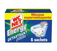 WC NET – Poudre détartrante WC Energy Total Hygiene System – 6 sachets – 60 g