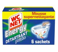 WC NET energy poudre détartrante, 6 sachets de 60 g