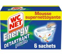 Wc Net Energy Poudre Détartrante Total Hygiene System 6 X 60 G
