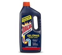 WC Net Déboucheur gel épais Ouragan – Soude + Javel – 1 L (lot de 3)