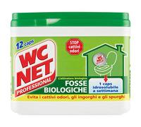 Wc Net Professional - Fosse biologique - Capsules hydrosolubles pour WC - Dissoudre les gorges, 12 bouchons, 216 g