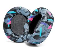 WC PadZ Nova Pro Wireless et Nova Elite - Coussinets d'oreille de Remplacement pour Steelseries Arctis Nova Pro Wireless et Nova Elite, fabriqués par Wicked Cushions | 90's Black