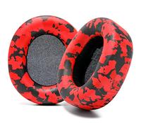 WC PadZ Nova Pro Wireless et Nova Elite - Coussinets d'oreille de Remplacement pour Steelseries Arctis Nova Pro Wireless et Nova Elite, fabriqués par Wicked Cushions | Red Camo
