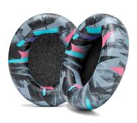 WC PadZ Studio Pro - Coussinets Extra épais pour Beats Studio Pro fabriqués par Wicked Cushions | Cuir PU amélioré, Ouverture d'oreille Plus Grande, Mousse améliorée | 90's Black