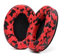 WC PadZ Universal - Coussinets pour ATH M50X / SteelSeries Arctis/HyperX | Par Wicked Cushions | Très épais | Aussi pour Logitech G Pro X & 50+ autres modèles | Red Camo