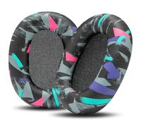 WC PadZ XM6 - Coussinets de Remplacement Haut de Gamme compatibles avec Le Casque Sony WH-1000XM6 par Wicked Cushions | Confort amélioré, Cuir PU résistant et Isolation phonique | 90's Black