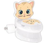 Pilsan Pot Kitty 07563 Support papier toilette, réservoir de lumière musicale, coloris:blanc