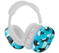 WC ShellZ Max - Coques extérieures de Protection pour écouteurs Airpods Max fabriquées par Wicked Cushions | Fabriquées en Silicone de qualité supérieure | Cyan Prism