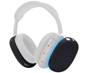 WC ShellZ Max - Coques extérieures de Protection pour écouteurs Airpods Max fabriquées par Wicked Cushions | Fabriquées en Silicone de qualité supérieure | Black