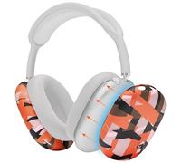 WC ShellZ Max - Coques Extérieures Protectrices Compatible avec AirPods Max 1 & 2 par Wicked Cushions | en Silicone Premium | Prisme Orange