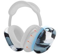 WC ShellZ Max - Coques Extérieures Protectrices Compatible avec AirPods Max 1 & 2 par Wicked Cushions | en Silicone Premium | Marbre