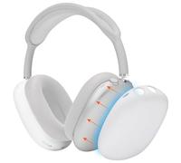 WC ShellZ Max - Coques Extérieures Protectrices Compatible avec AirPods Max 1 & 2 par Wicked Cushions | en Silicone Premium | Blanc