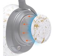 WC Side Plates for Arctis Nova Headsets, by Wicked Cushions | Compatible avec Arctis Nova Pro sans Fil/Pro Filaire/Nova Elite/Nova 7/7X/7P | Gold Marble