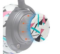 WC Side Plates for Arctis Nova Headsets, by Wicked Cushions | Compatible avec Arctis Nova Pro sans Fil/Pro Filaire/Nova Elite/Nova 7/7X/7P | 90's White