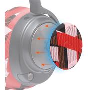 WC Side Plates for Arctis Nova Headsets, by Wicked Cushions | Compatible avec Arctis Nova Pro sans Fil/Pro Filaire/Nova Elite/Nova 7/7X/7P | Red Prism