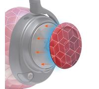 WC Side Plates for Arctis Nova Headsets, by Wicked Cushions | Compatible avec Arctis Nova Pro sans Fil/Pro Filaire/Nova Elite/Nova 7/7X/7P | Hex Red