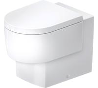 WC sur pied Balcoon de Duravit, Back to wall, Rimless, fixation incluse, sortie horizontale, 207109AA00, Couleur: Blanc brillant