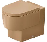 WC sur pied Balcoon de Duravit, Back to wall, Rimless, fixation incluse, sortie horizontale, 207109AM00, Couleur: Clay terra Mat