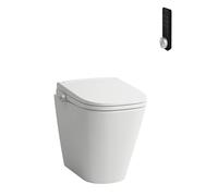 LAUFEN Cleanet Meda WC japonais au sol avec Silent Flush et abattant, H605110000S002,