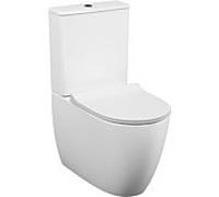 WC sur pied VitrA Sento, à chasse d'eau profonde 5987B003-0585 36 x 65 x 40 cm, 3/6 L, sans bride, blanc brillant