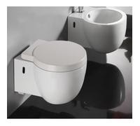 WC Suspendu Compact - RUE DU BAIN - Charm - Blanc - Sortie horizontale - Abattant amorti