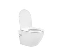 WC suspendu en céramique avec fonction de bidet Soft-Close White