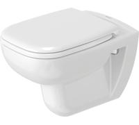 WC suspendu Duravit D-Code, à fond creux, rimless, 355x545x360mm, 2570090000, Couleur: Blanc brillant