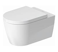 Duravit ME by Starck WC suspendu HygieneFlush, chasse d'eau basse, Rimless, 570x370x360mm, blanc ultra-brillant avec DuraShield, 257909AA00